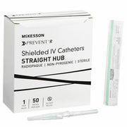 Prevent R Peripheral IV Catheter 18 Gauge 1.16 Inch with Button Retracting Safety Needles