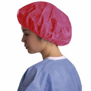 Red Bouffant Caps