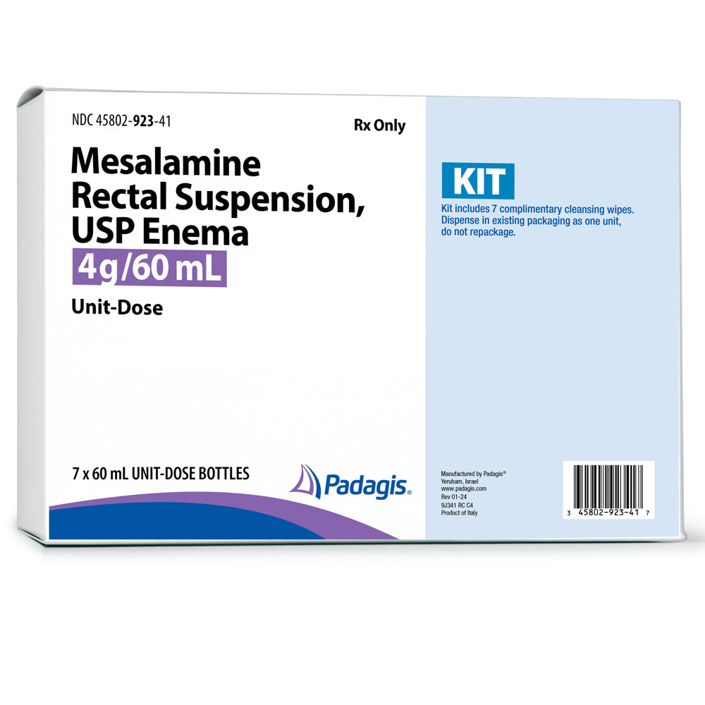 Mesalamine Rectal Suspension Enema Kit Unit Doses 60 mL — Mountainside ...