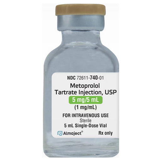 Metoprolol Tartrate Injection Single-Dose Vials 5 mL x 10/Pack