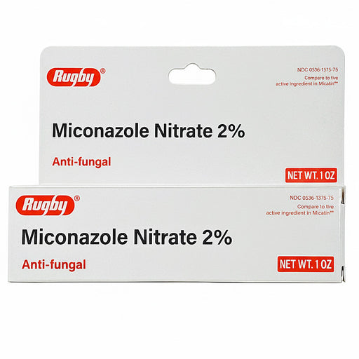 Miconazole Nitrate Cream 2% Antifungal Topical Cream 1 oz Tube by Rugby Labs