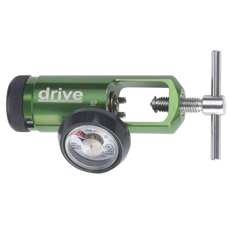 Mini Oxygen Regulator Click Style 0 - 15 LPM Barb Outlet CGA-870