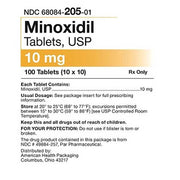 Minoxidil Tablets 10 mg Hair Growth Treatment by American Health Packaging