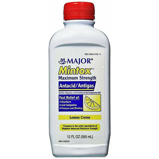 Mintox Antacid Maximum Strength Liquid 12 oz by Major Pharma