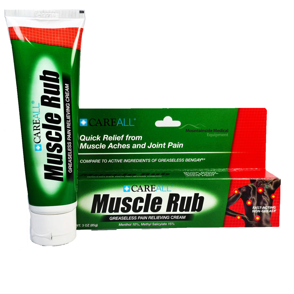 Non-Greasy Muscle Rub Pain Relief Cream 3 oz Tube — Mountainside Medical