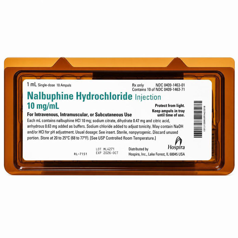 Nalbuphine Hydrochloride 10 mg Ampules 1 mL by Pfizer