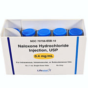 Naloxone Hydrochloride Injection 0.4 mg vials. Emergency opioid antidote. Life-saving, fast action, critical care, reliable solution.
