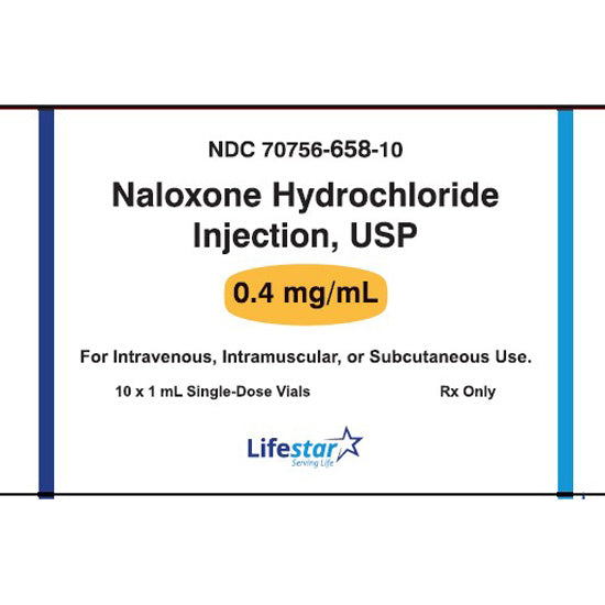 Naloxone Hydrochloride Injection 0.4 mg/mL SIngle Dose 1 mL ...