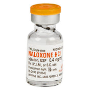 Naloxone Injection 0.4 mg Vials for emergency opioid overdose reversal, restoring normal breathing, and life-saving respiratory support.