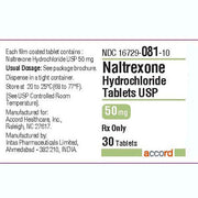 Naltrexone Hydrochloride 50 mg Tablets, essential for opioid addiction treatment and alcohol dependence management support.
