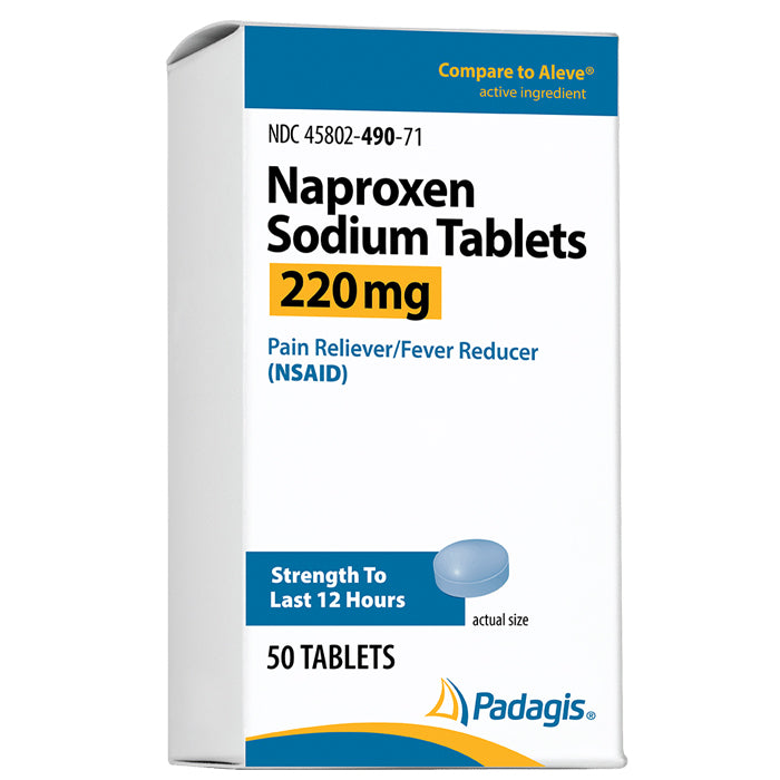 Naproxen Sodium Tablets 220 mg - All Day Pain Reliever — Mountainside ...