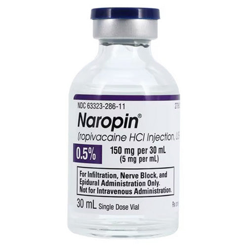 Naropin Ropivacaine HCl 0.5% for Injection 5 mg / mL Single-Dose Vial ...
