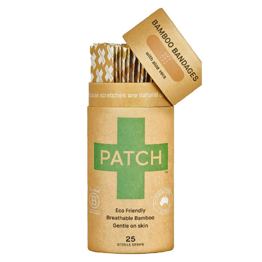 Natural Bamboo Adhesive Bandage Strips 3/4 x 3 Inch with Aloe Vera