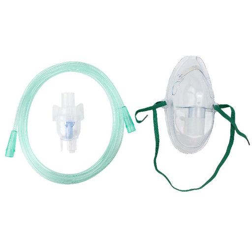Nebulizer Kit with Adult Size Aerosol Elongated Mask for effective asthma, COPD, and respiratory therapy medication delivery.