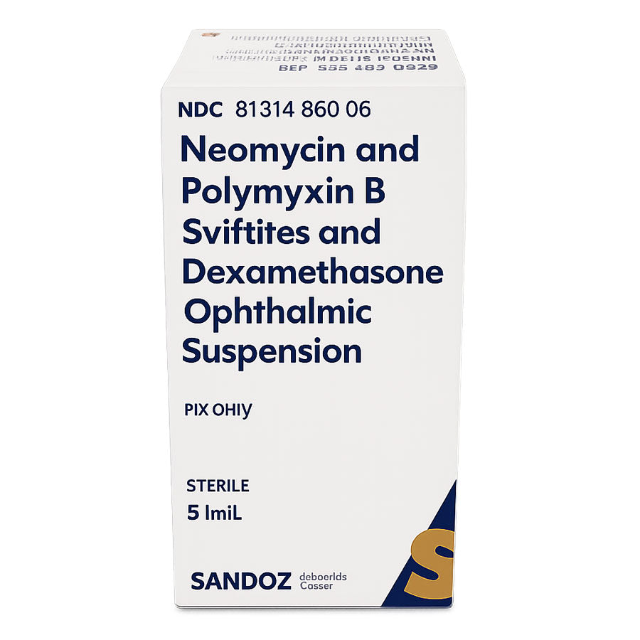 Neomycin Polymyxin B Sulfates Dexamethasone Ophthalmic  Eye Drops by Sandoz