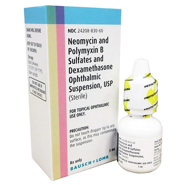Sandoz Neomycin Polymyxin B Sulfates Dexamethasone Ophthalmic Suspension | Buy at Mountainside Medical Equipment 1-888-687-4334