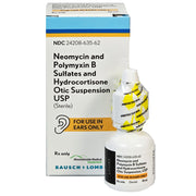 Neomycin Polymyxin B Sulfates and Hydrocortisone 3.5% Otic Suspension Eye Drops by Bausch Lomb NDC 24208-0635-62
