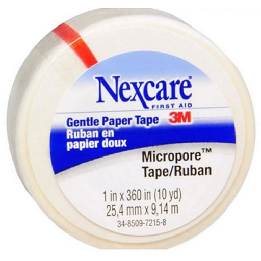 Nexcare Micropore Gentle Paper Tape 1 inch x 10 Yards
