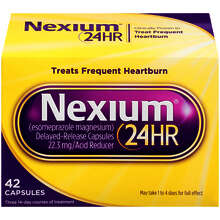 Nexium 24 Hour Heartburn Acid Reducer 20 mg Delayed Release Heartburn Capsules 42 Count Default Title