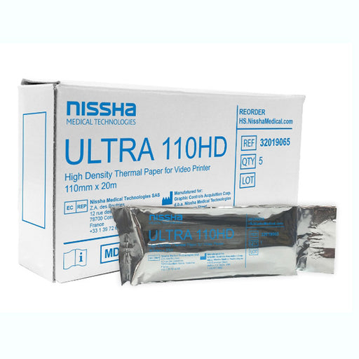 Nissha Ultrasound Video Paper High Density without Grids 5/Box