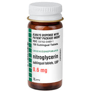 Greenstone Limited Nitroglycerin Sublingual Tablets 0.6 mg, 100/bottle - Greenstone