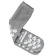 Adult Non-Skid Patient Socks 2-XL Size, Double-Sided Grip, Gray