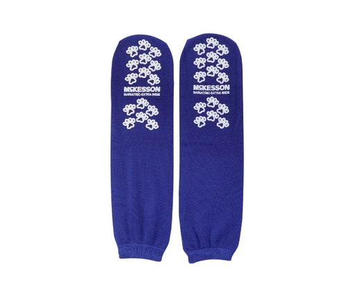 Non Skid Slipper Socks, Blue Color