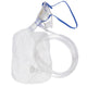 NonRebreather Oxygen Mask, Elongated Style, Pediatric Size with Adjustable Head Strap, Nose Clip