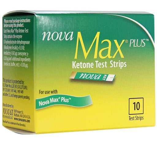 Buy Sanvita NovaMax Plus Blood Ketone Test Strips, 10 Count  online at Mountainside Medical Equipment