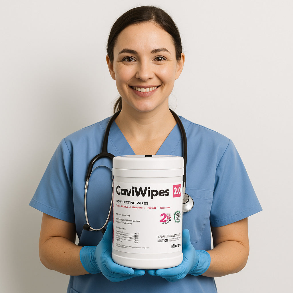 CaviWipes 2.0 Surface Disinfectant Wipes: Hospital Grade Germ