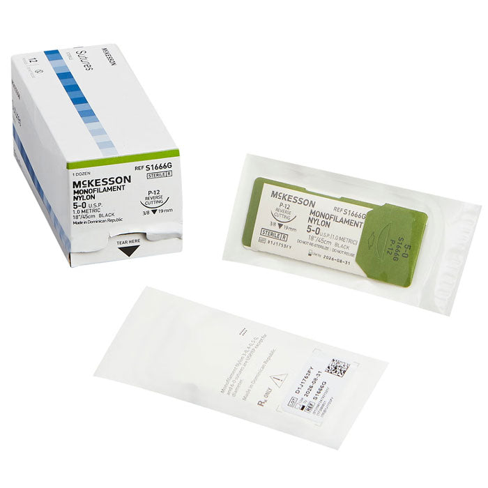 Nylon Suture with P-12 Needle Size 5