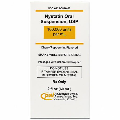 Nystatin Oral Suspension Liquid SS 100,000 Unit Per mL 60 mL by Pharmaceutical Associates