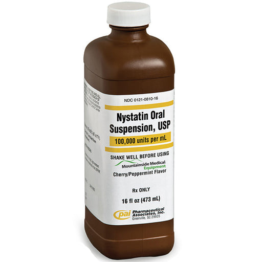 Pharmaceutical Associates, Inc Nystatin Oral Suspension Liquid SS 100,000 Unit Per mL with Dropper 60mL (Rx) | Buy at Mountainside Medical Equipment 1-888-687-4334