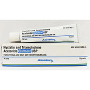 Nystatin and triamcinolone acetonide ointment, USP for dermatologic use contain the antifungal agent nystatin.
