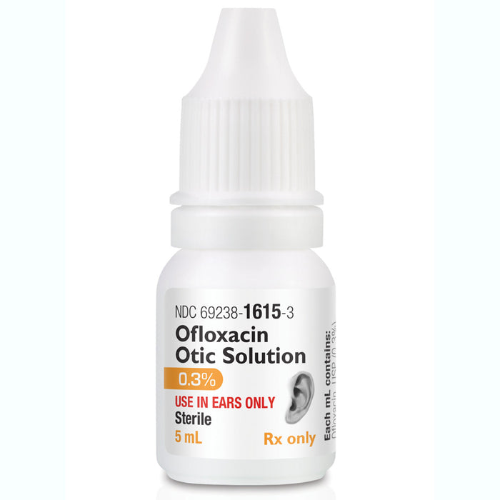 Ofloxacin 0.3% Ear Drops Otic Solution 5 mL by Amneal