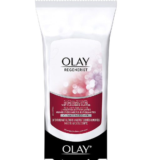 Proctor Gamble Consumer Olay Regenerist Micro-Exfoliating Anti-Aging Facial Wet Cleansing Cloths 30 Count | Buy at Mountainside Medical Equipment 1-888-687-4334