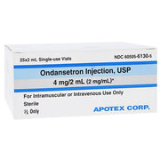 Ondansetron Injection box for anti-nausea treatment, crucial in managing vomiting from chemotherapy, surgery, and radiation therapy.