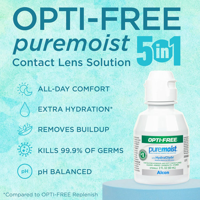Opti-Free Purermoist Contact Lens Cleaning and Disinfecting Solution