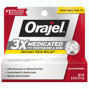 Orajel 3X Medicated Toothache and Gum Instant Pain Relief Gel