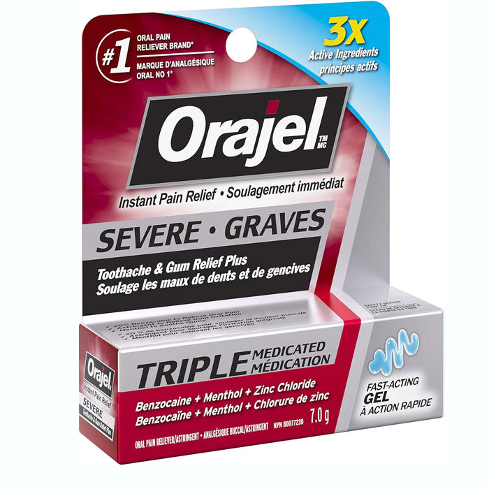 Orajel Toothpaste Complete Protection Orajel Severe Toothache Gel: Instant Pain Relief Formula — Mountainside ...