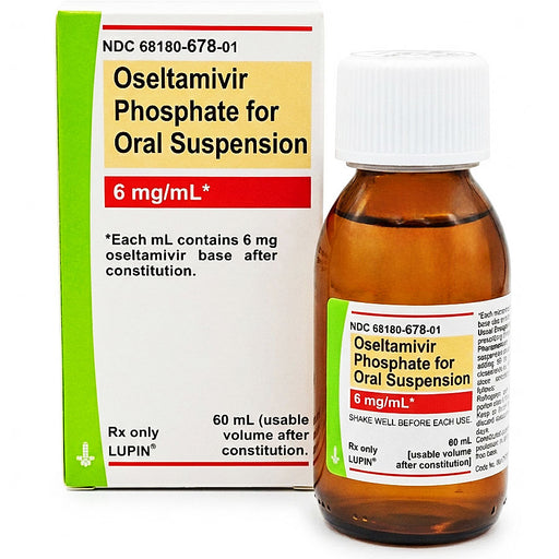 Oseltamivir Phosphate 6 mg Generic Tamiflu by Lupin Pharma NDC: 8180-0678-01