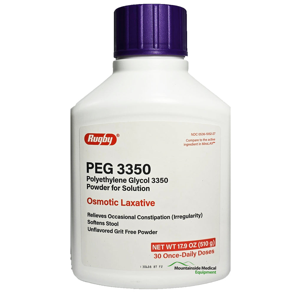 Polyethylene Glycol PEG 3350 Osmotic Laxative Powder Unflavored 17.9 o ...