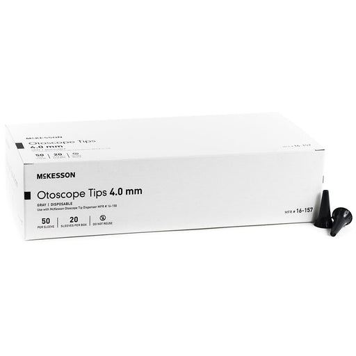 Otoscope Ear Speculum Tips, 2.5mm & 4mm Length, Black