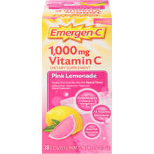 Emergen-C 1000 mg Vitamin C Pink Lemonade Drink Mix 30 count Default Title