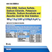 PEG-3350 Bowel Prep Oral Solution Powder Kit with  Sodium Sulfate, Sodium Chloride, Potassium Chloride, Sodium Ascorbate, and Ascorbic Acid 
