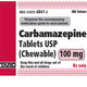 Carbamazepine 100mg Chewable Tablets 100 Count (RX)