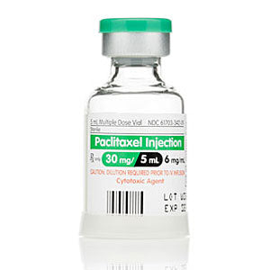 Paclitaxel Injection 6 mg multiple-dose vial for cancer treatment, chemotherapy support, and tumor growth suppression.
