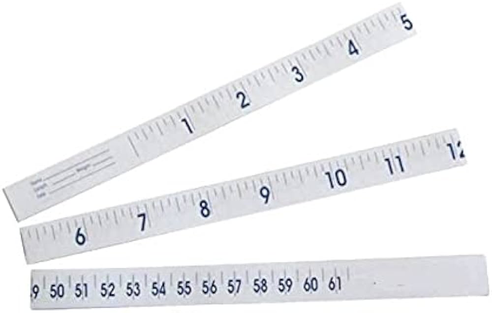 Paper Tape Measure's 36 Long, 1000/box — Mountainside Medical Equipment