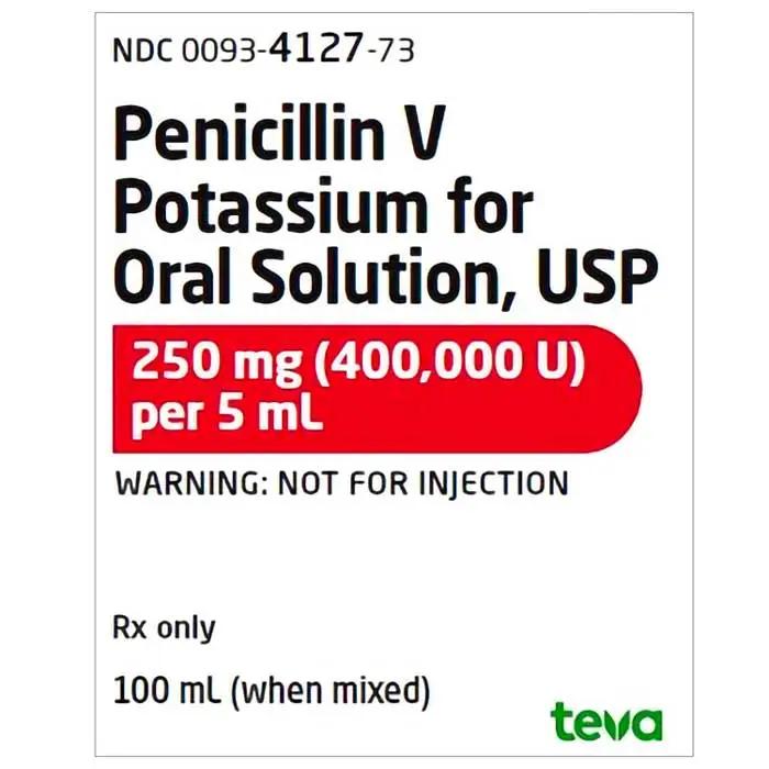 Penicillin V Potassium Oral Solution Liquid 250mg 