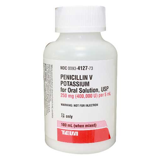 Penicillin V Potassium Oral Solution Liquid 250mg — Mountainside